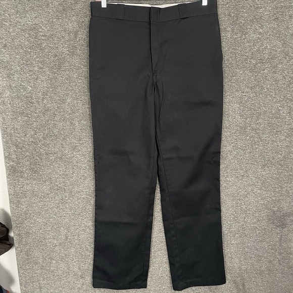 Dickies Straight‎ Leg Pants Mens Size 36x34 Black - Picture 1 of 8